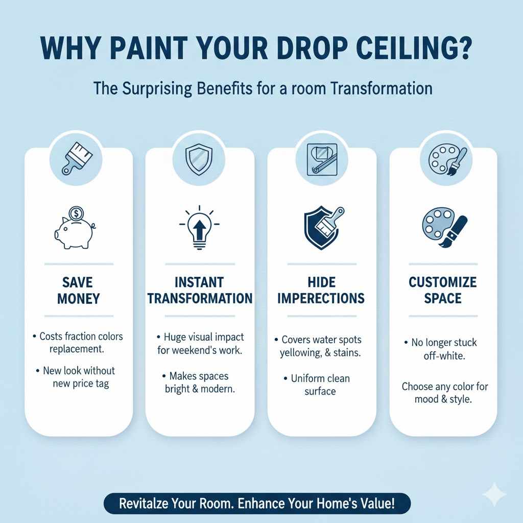 Why Paint Your Drop Ceiling