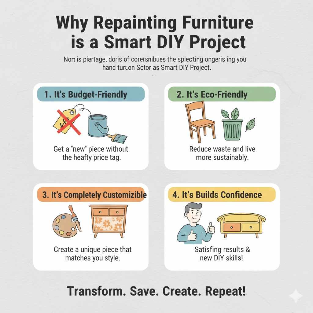 Why Repainting Furniture is a Smart DIY Project