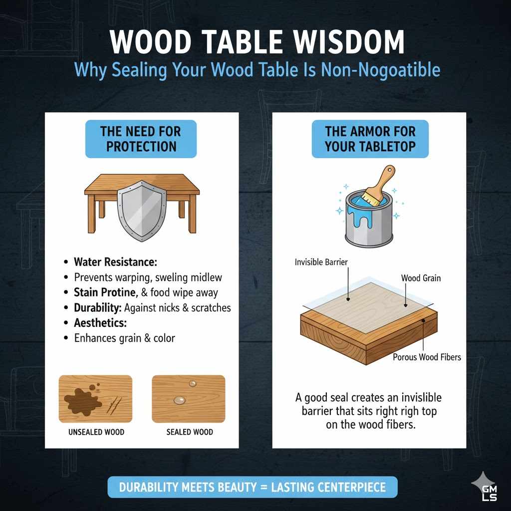 Why Sealing Your Wood Table Is Non-Negotiable

