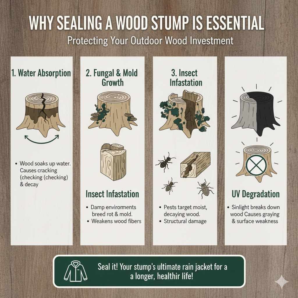 Why Sealing a Wood Stump is Essential

