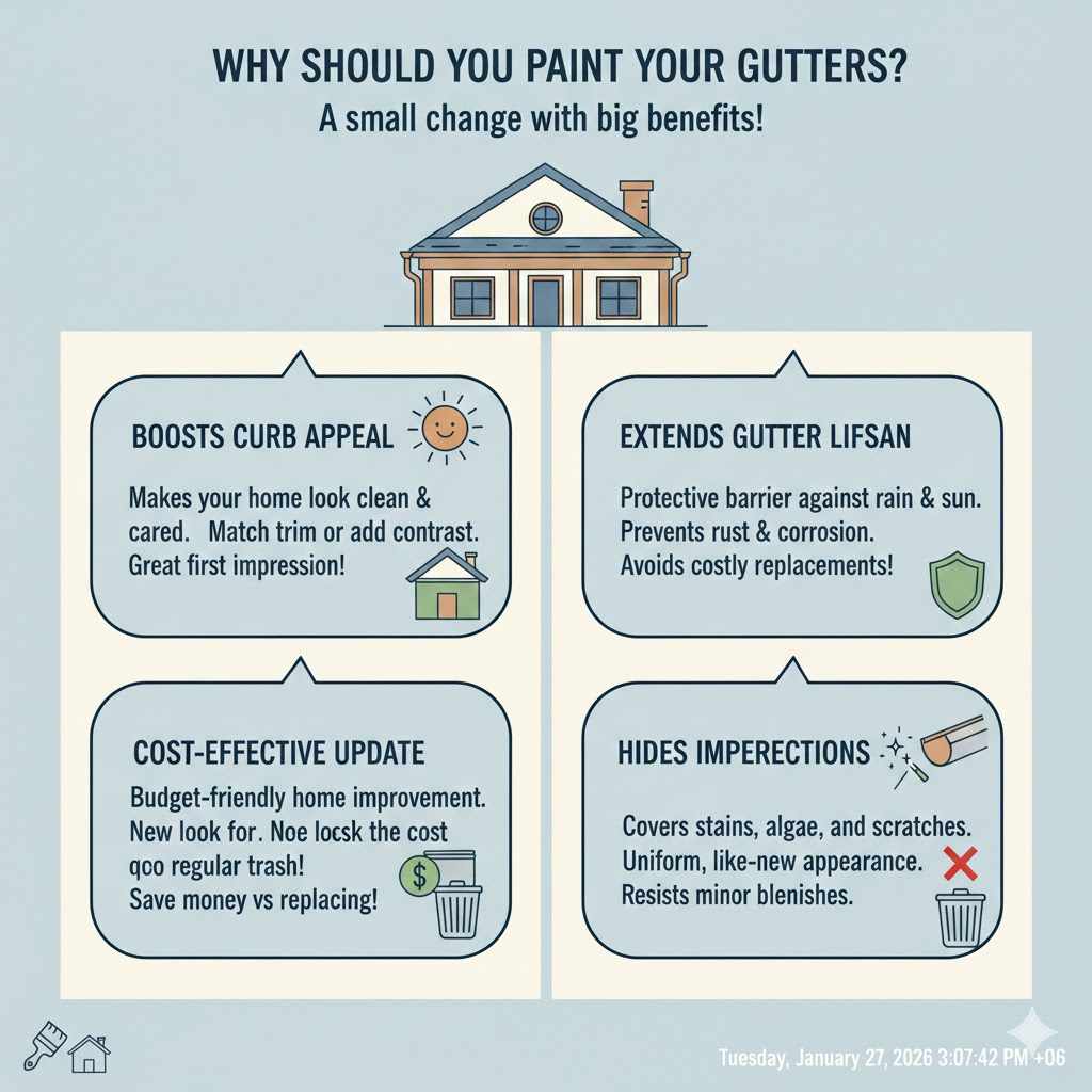 Why Should You Paint Your Gutters