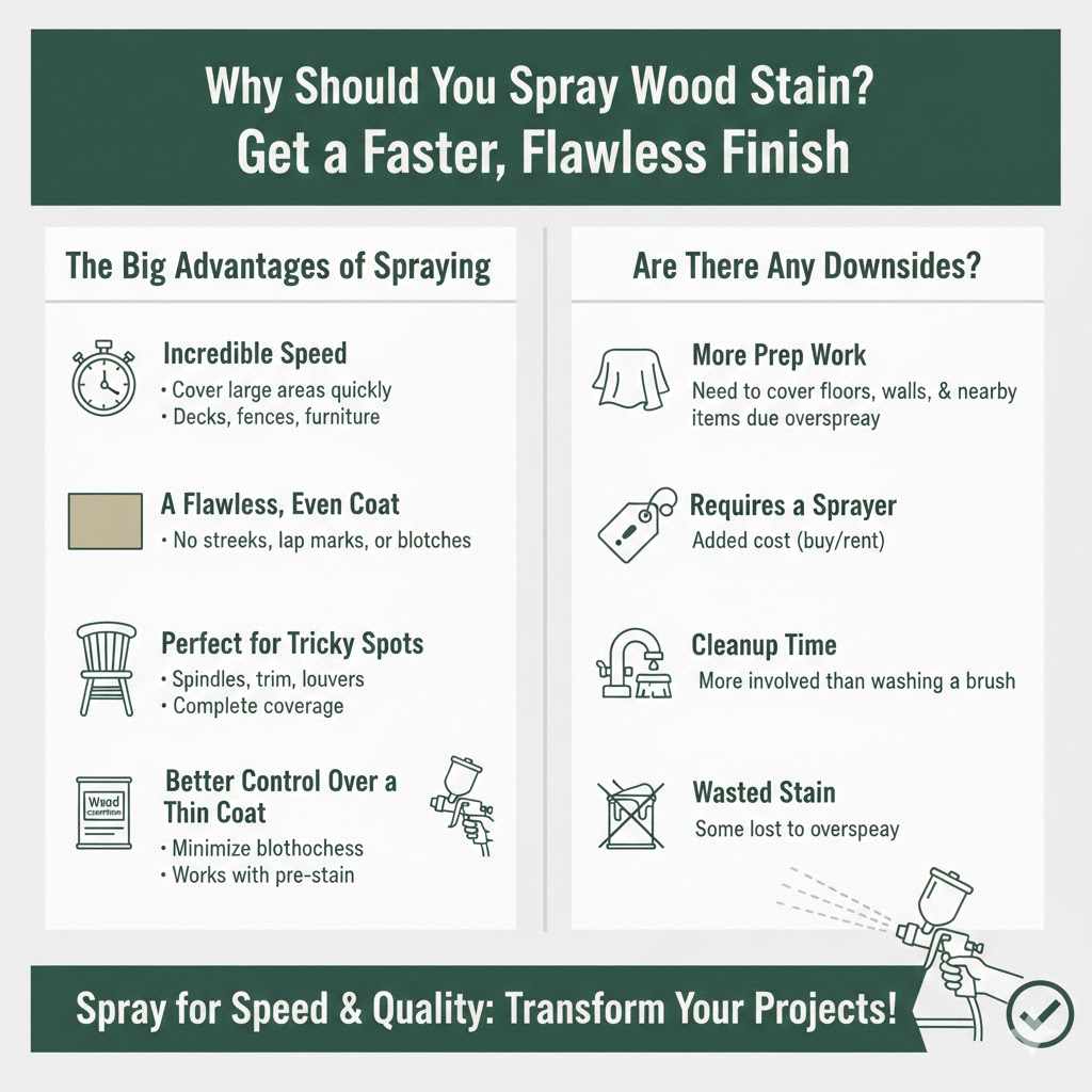 Why Should You Spray Wood Stain