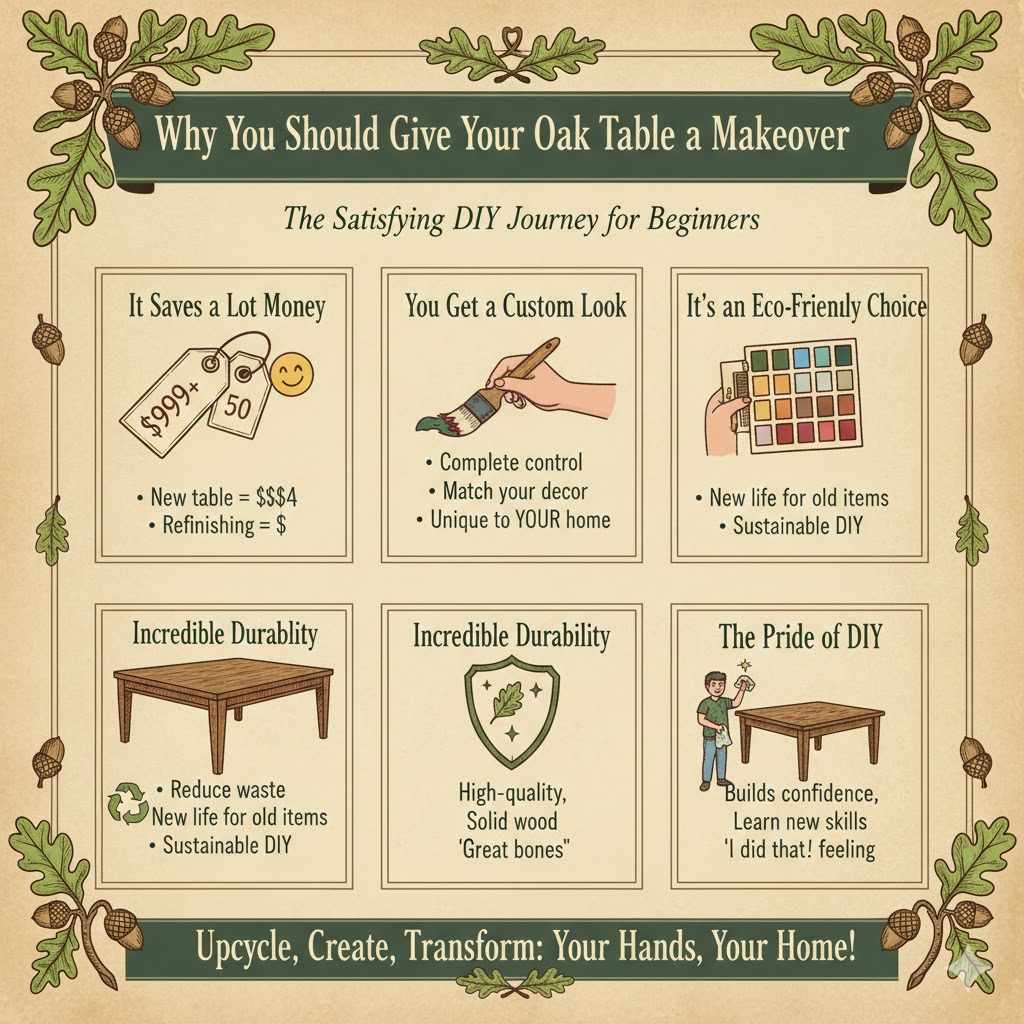 Why You Should Give Your Oak Table a Makeover