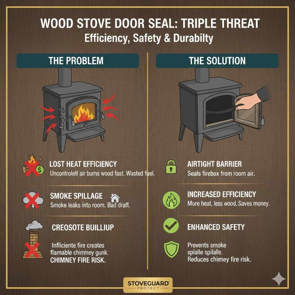 Why a Good Door Seal Is Essential for Your Wood Stove

