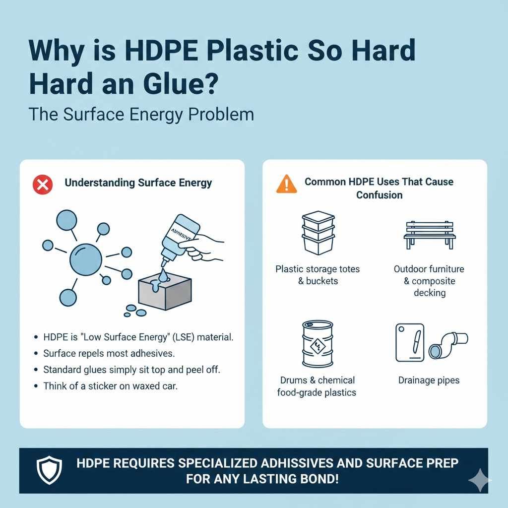 Why is HDPE Plastic So Hard to Glue