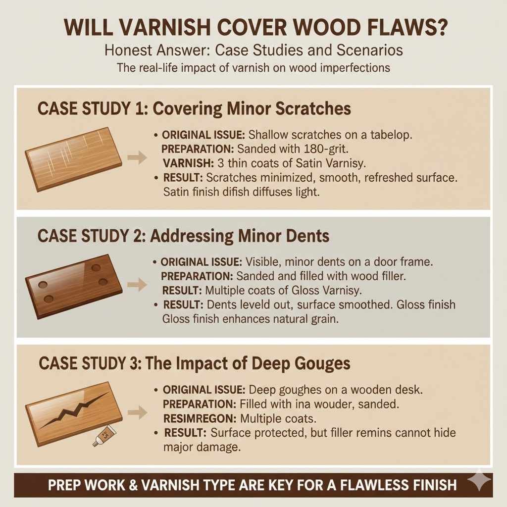 Will Varnish Cover Wood Flaws