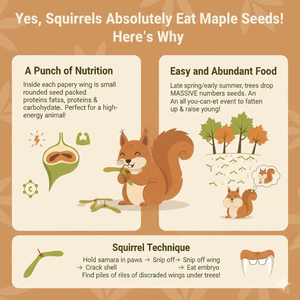 Yes, Squirrels Absolutely Eat Maple Seeds! Here’s Why.