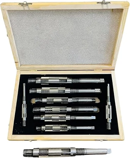Adjustable hand reamer set H4-H12 for metal and wood repair