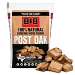 B&B Charcoal Post Oak Wood Smoking Chunks bag