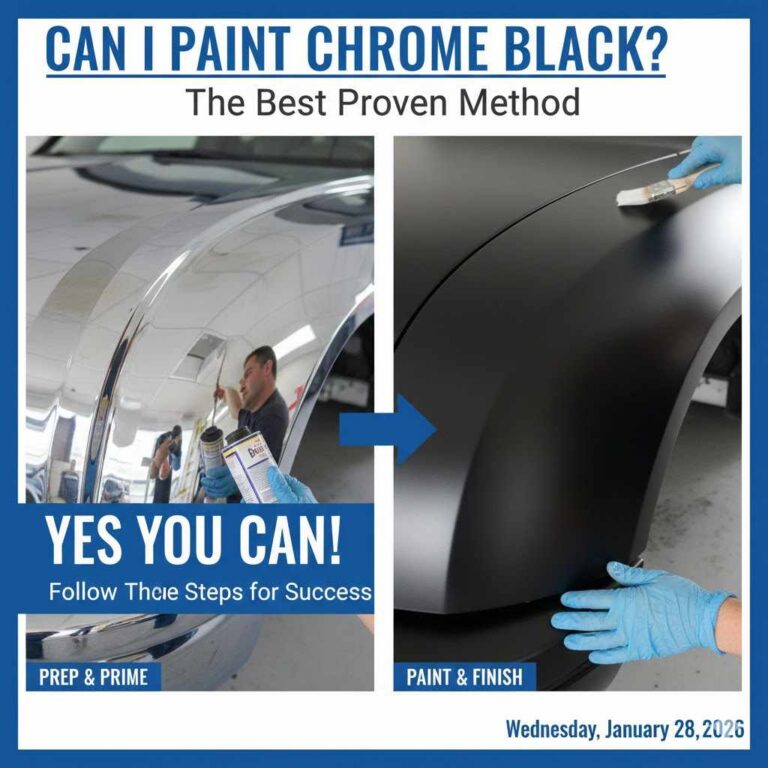 can i paint chrome black