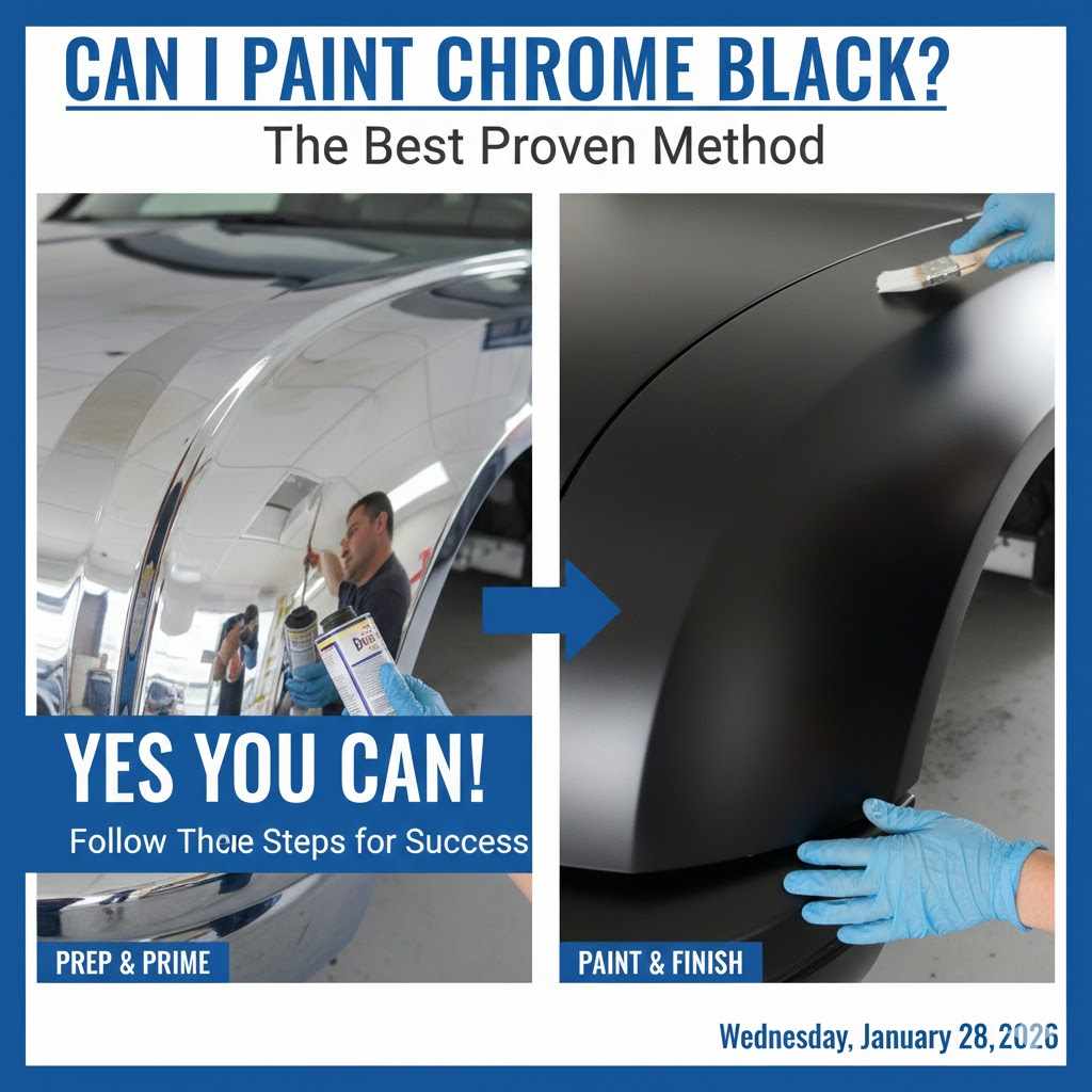 can i paint chrome black