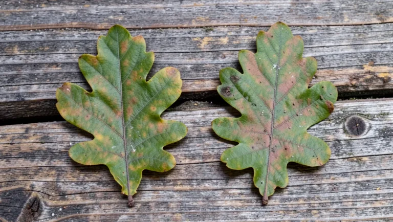 Comparing chestnut oak and swamp chestnut oak leaves