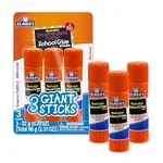 Elmer's Disappearing Purple washable school glue sticks, 3 count