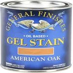 General Finishes Oil Base Gel Stain, American Oak, 1 quart can