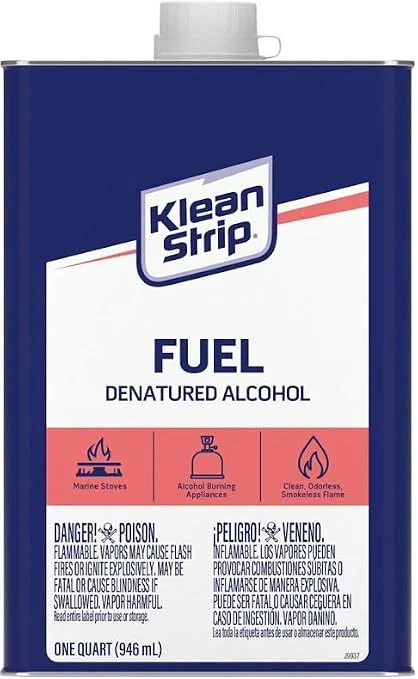 Klean-Strip QSL26 Denatured Alcohol, 1 Quart can