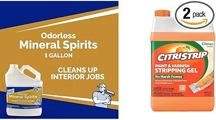 Klean-Strip odorless mineral spirits and CitriStrip stripping gel bundle