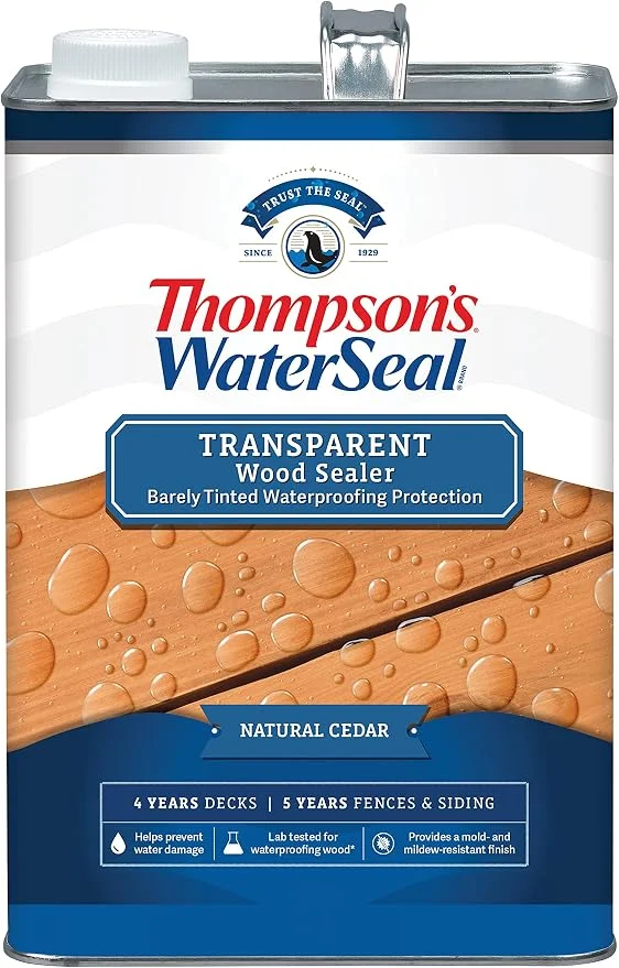 Thompson's WaterSeal Transparent Waterproofing Wood Stain and Sealer, Natural Cedar