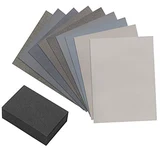 Micro-Mesh 9 grade sanding sheet introductory woodworkers kit with foam block