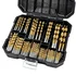 COMOWARE 100-Pc Titanium HSS Drill Bit Set with Case