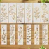 Set of 12 reusable leaf and vine floral stencils for painting