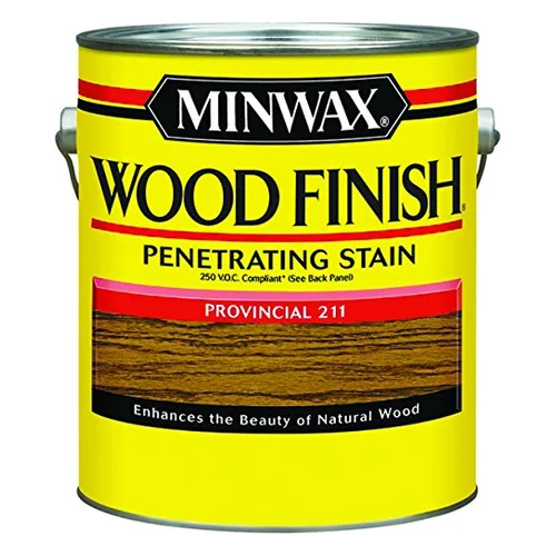 Minwax Wood Finish Provincial semi-transparent oil-based wood stain, gallon can