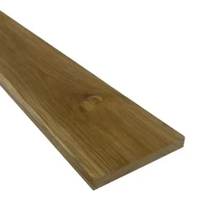 Sunrise Teak Costa Rica plantation-grown teak lumber board, natural golden brown grain
