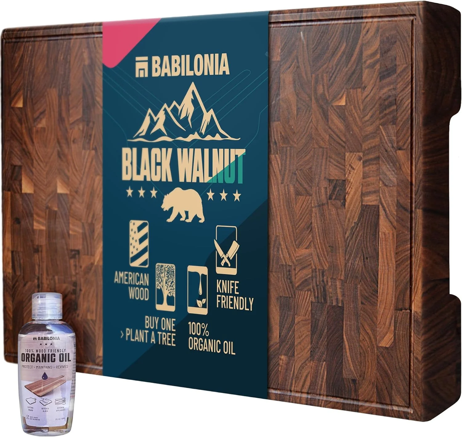 American Walnut End Grain Cutting Board