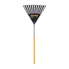 True Temper clog free poly leaf rake with yellow handle
