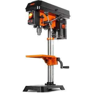 WEN 10-Inch Benchtop Drill Press DP1050 on a workshop stand