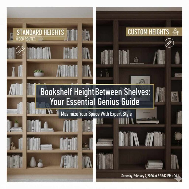 Bookshelf Height Between Shelves