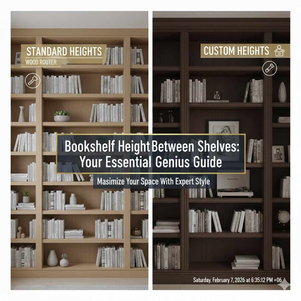 Bookshelf Height Between Shelves