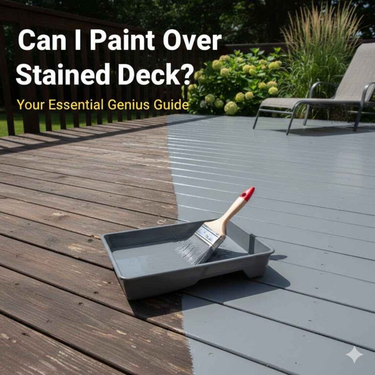 Can I Paint Over Stained Deck
