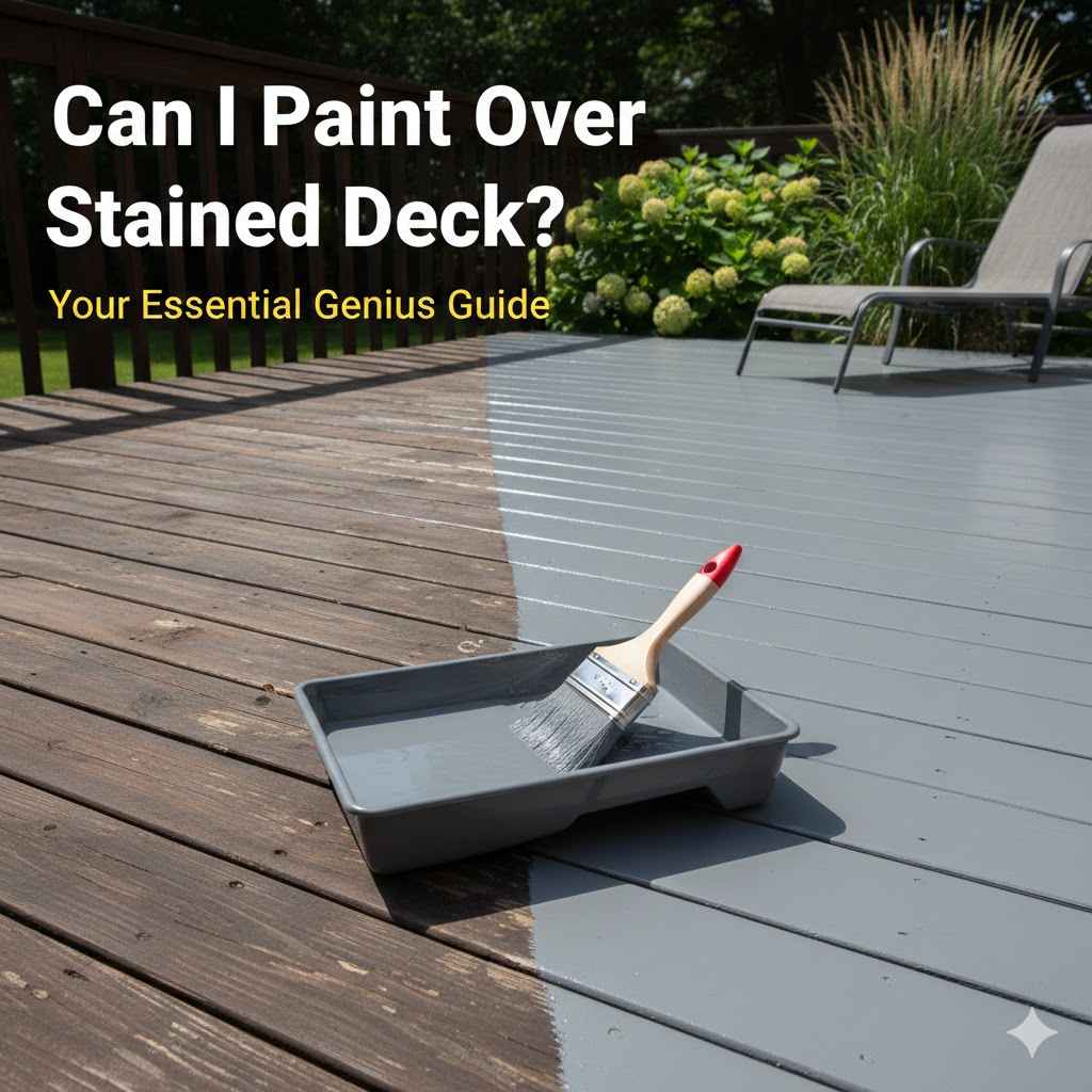 Can I Paint Over Stained Deck