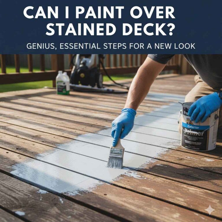 Can I Paint Over Stained Deck