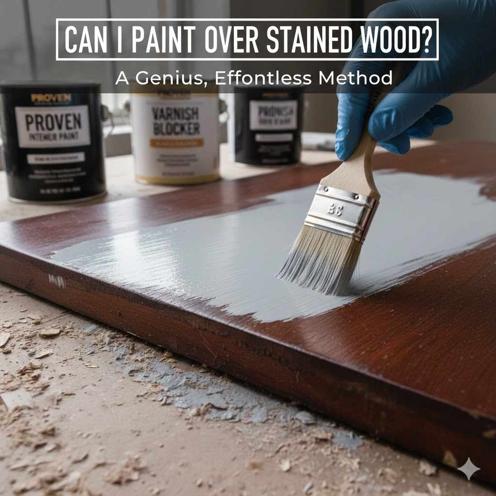 Can I Paint Over Stained Wood
