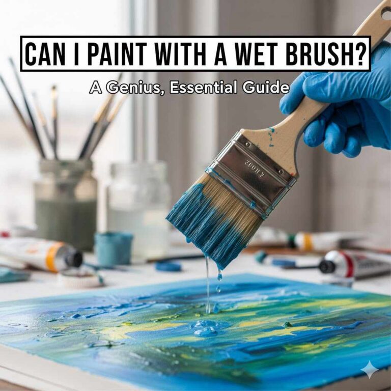 Can I Paint With A Wet Brush