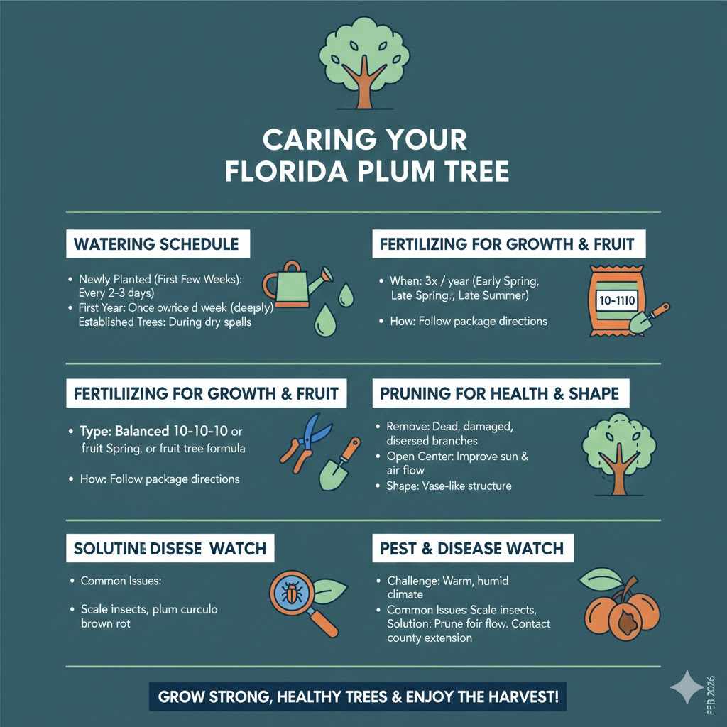 Caring For Your Plum Tree in the Sunshine State