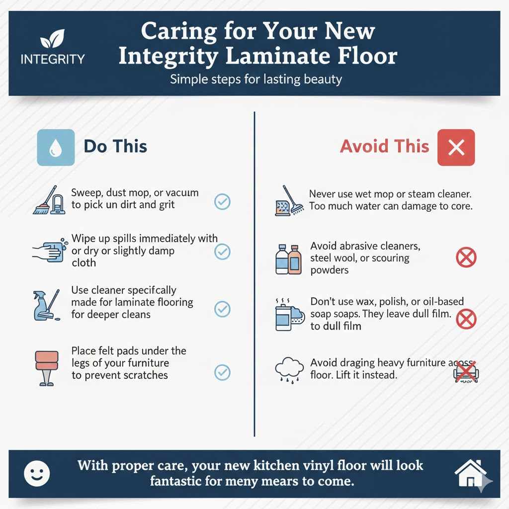 Caring for Your New Integrity Laminate Floor
