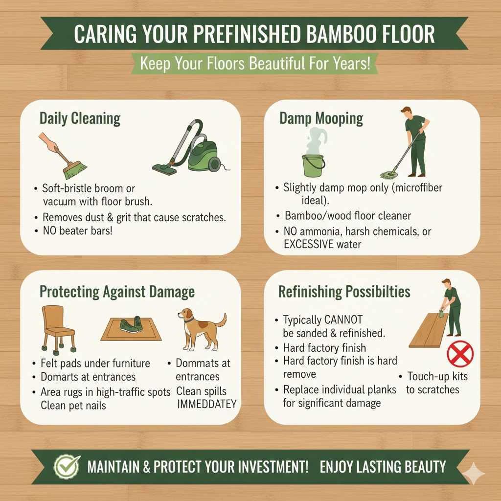 Caring for Your Prefinished Bamboo Floor


