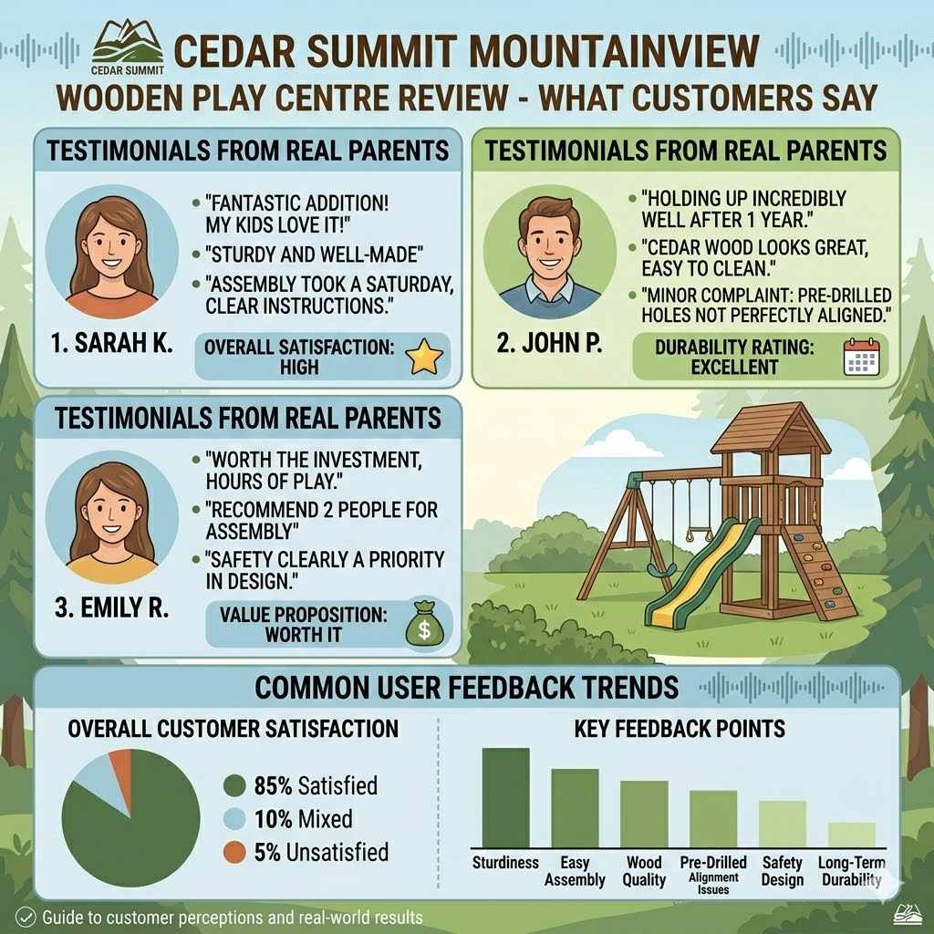 Cedar Summit Mountainview Wooden Play Centre Review - What Customers Say
