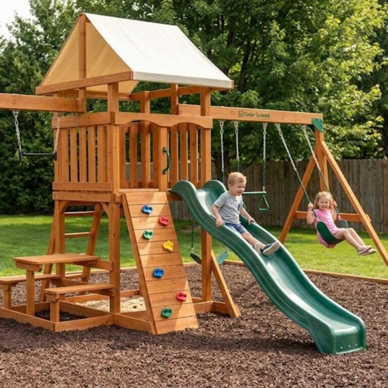 Cedar Summit Wooden Play Set Features and Review