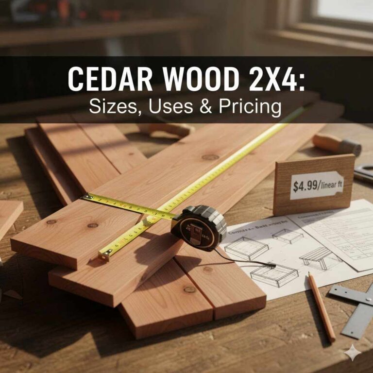 Cedar Wood 2x4