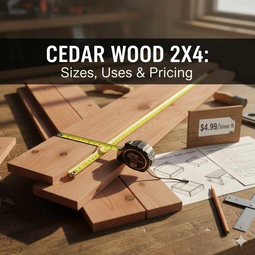 Cedar Wood 2x4