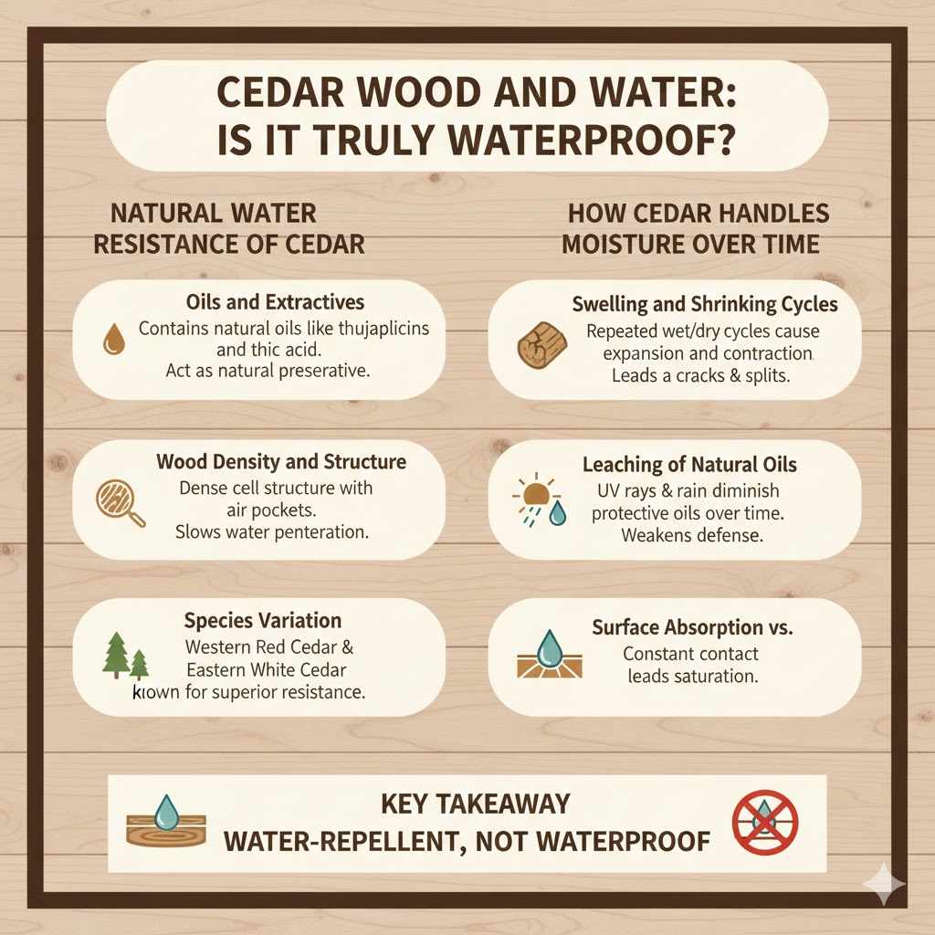 Cedar Wood And Water Is It Truly Waterproof