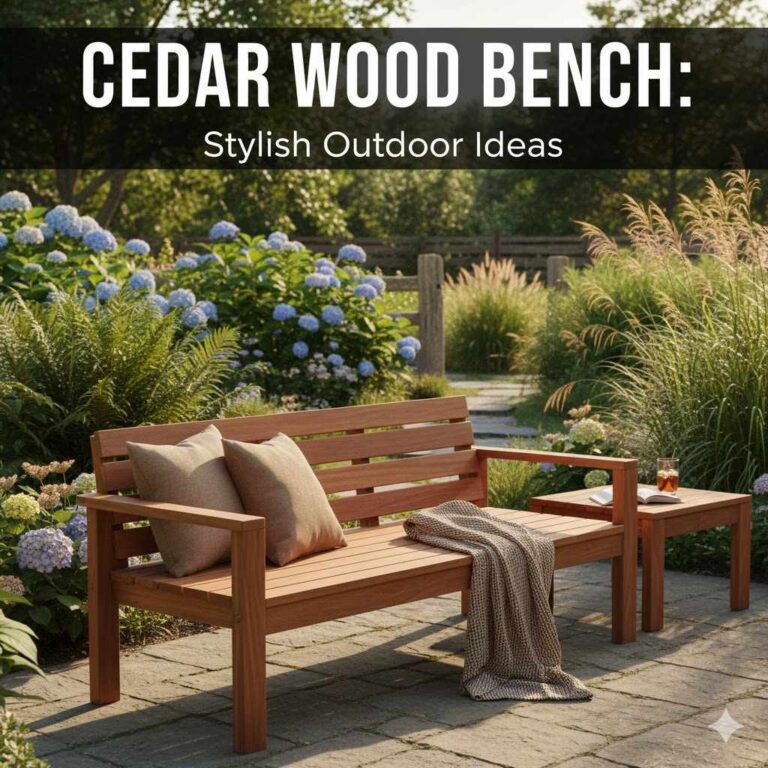 Cedar Wood Bench