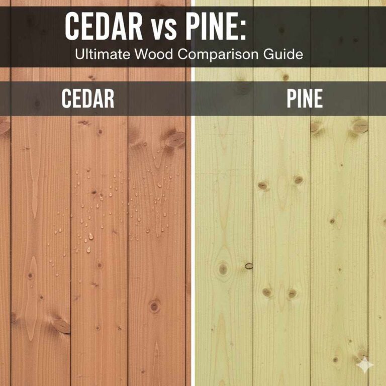 Cedar vs Pine