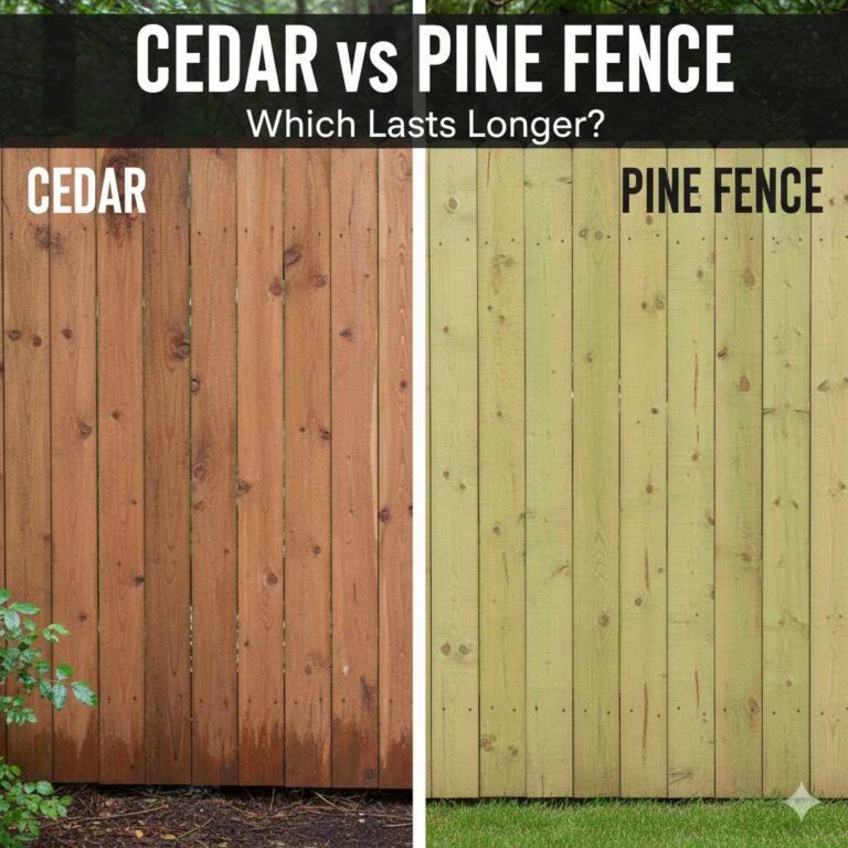 Cedar vs Pine Fence Which Lasts Longer