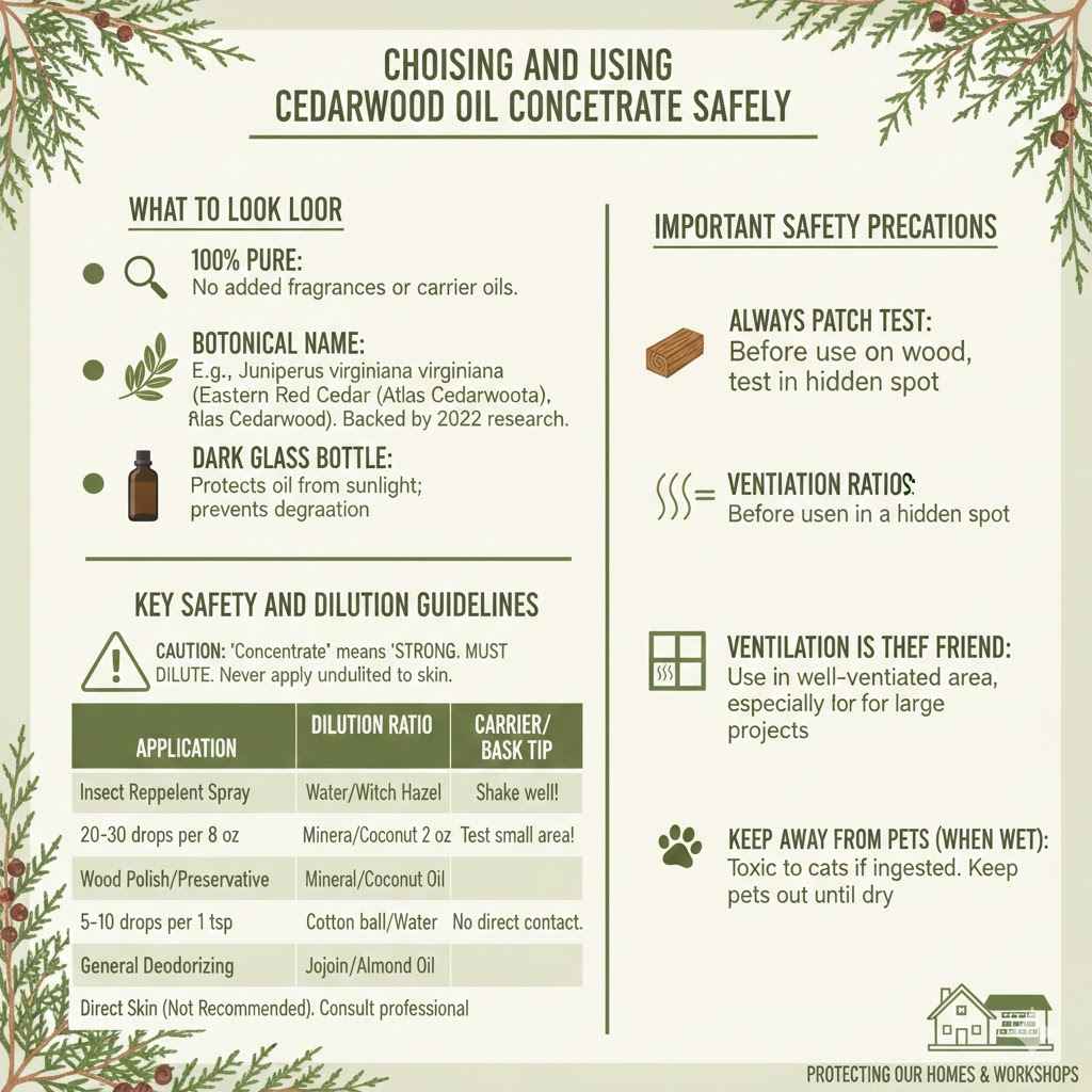 Choosing and Using Cedarwood Oil Concentrate Safely