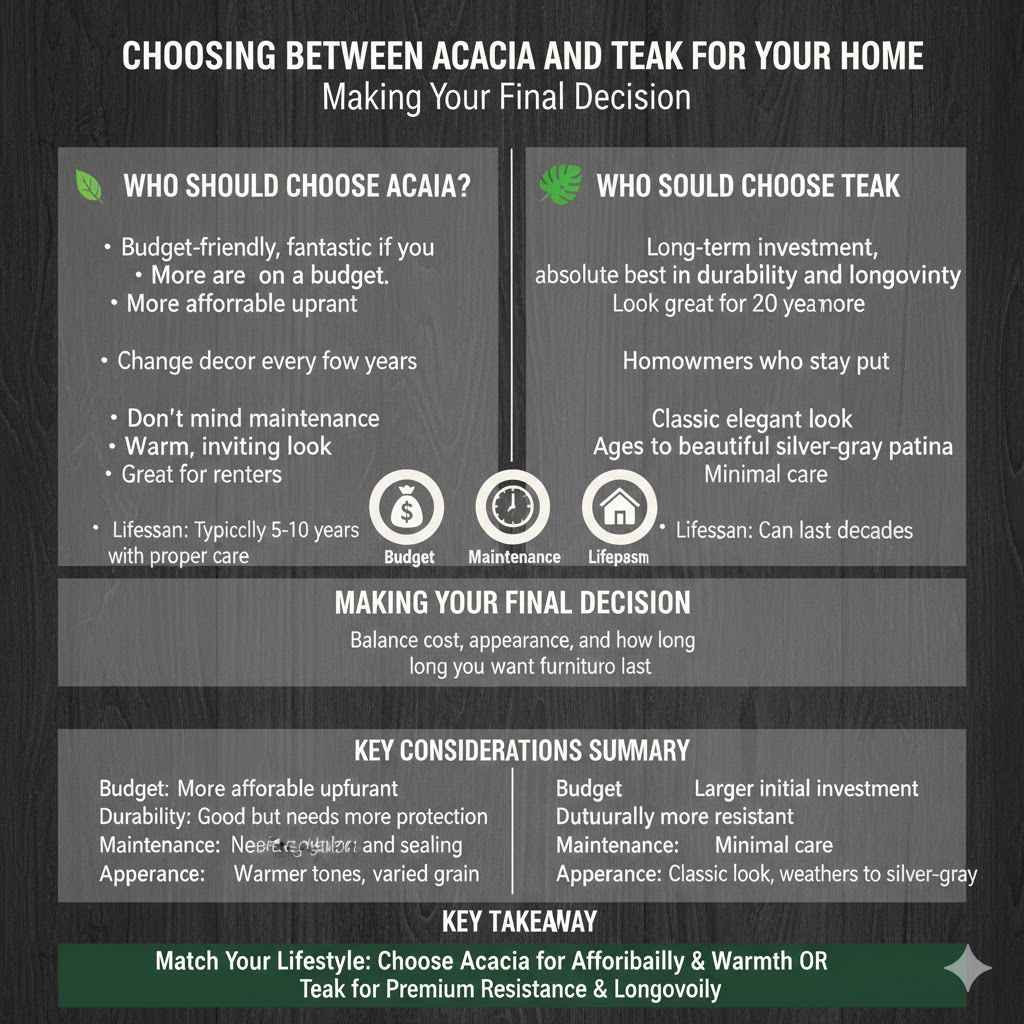 Choosing Between Acacia and Teak For Your Home