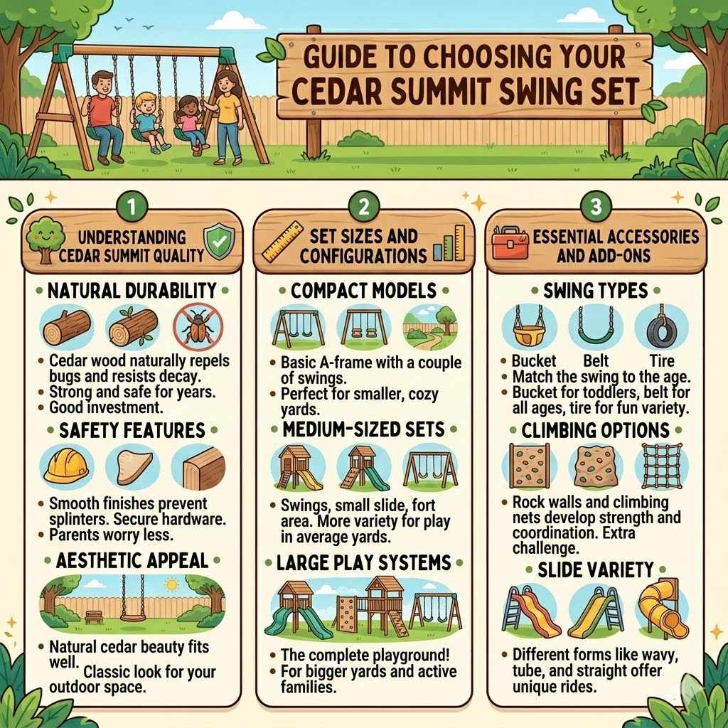 Choosing Your Cedar Summit Swing Set